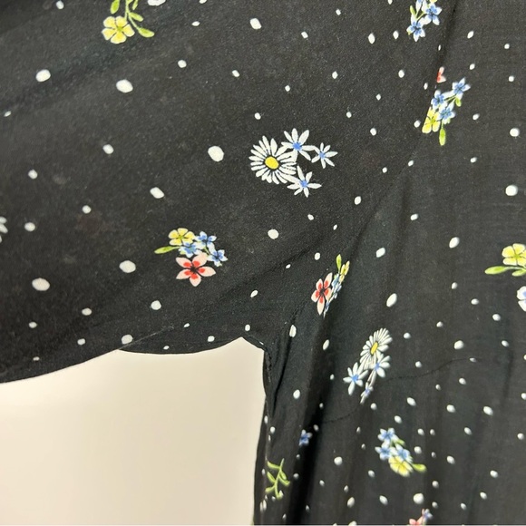 Papaya Black Floral 100% Modal Shirt Size 10 NWT! - Picture 4 of 11